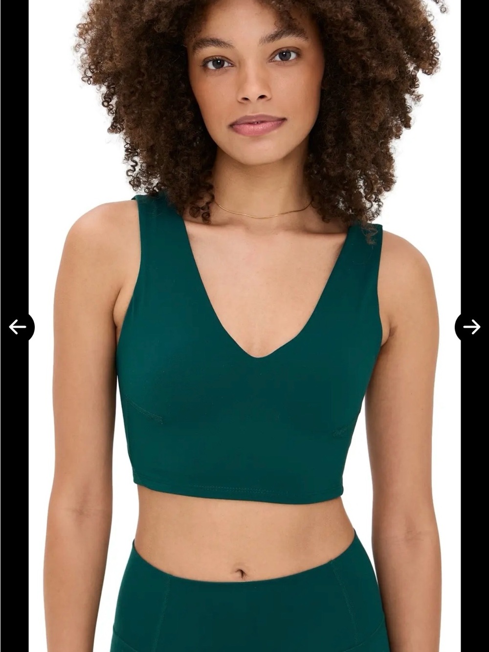 FP Movement by Free People Never Better Crop Cami in Evergreen